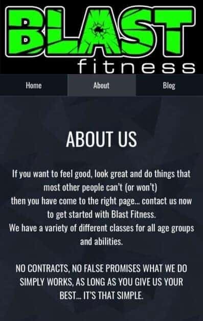blast fitness training ltd featured on bridlington net business directory