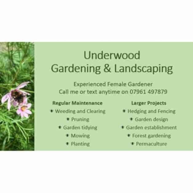 underwood gardening and landscaping listed on bridlington net business directory