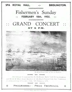 Fishermen’s Sunday, Grand Concert 10th February, 1935