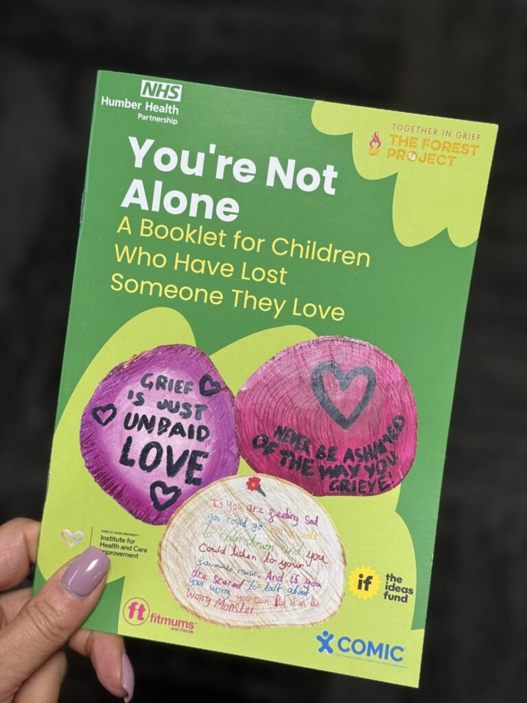 you are not alone bereavement booklet